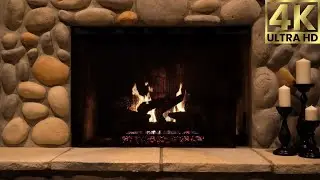 🔥 Crackling Fireplace 4K (10H) &mdash; Cozy Winter Ambience for Sleep, Relaxing, Meditation