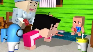 Upin ipin mimpi main Among us Full - Minecraft Animation