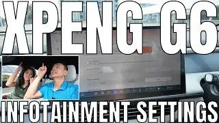 Обзор настроек информационно-развлекательной системы Xpeng G6 LR версии XOS 5.8.0