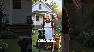 Grandma's Black Vs Red Dog ❤️&zwj;🩹🥺 #shorts #dog #ai