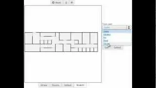 Indoor Tracking Project: Visualisation with JavaScript SVG (Raphael JS)