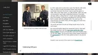 Special Contact:Celebrating 100years first radio contact between UK &  New Zealand #G2SZ