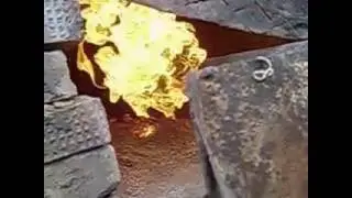 The simplest cyclic charcoal kiln with indirect heating by combustion of pyrolysis gases