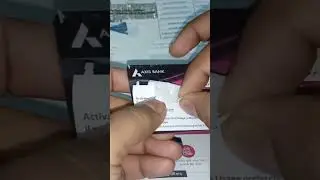 axis Neo credit card Unboxing #unboxing #creditcard #creditcardunboxing