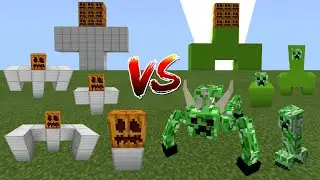 All Iron Golems vs All Creepers