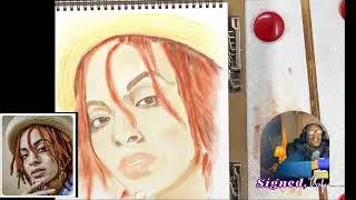 Face 46 of 100 Faces Pastel Painting Session Two