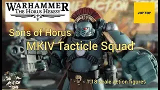 Warhammer The Horus Heresy Sons of Horus MKIV tactical squad 1:18 scale action figures by JoyToy