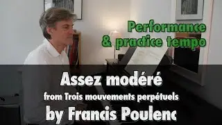Assez modéré (no.1 from Trios mouvements perpétuels) by F. Poulenc