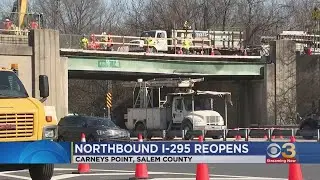 Northbound I-295 reopens in Salem County