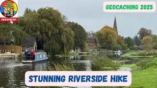 Riverside Walk, Amazing Homes & Geocaching Finds