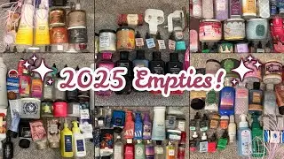 ✨ All of the Bath and Body Works Products I Used In 2025! ✨ *so many empties*  2026 Collection Goals