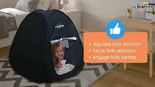 ULTRAPOPP - Pop up Sensory Tent for Kids, Blackout Calm Down Fort for Autism Anxiety ADHD SPD,