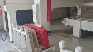 Smart 5 axis CNC bridge stone cutting machine with automatic loading and unloading robot