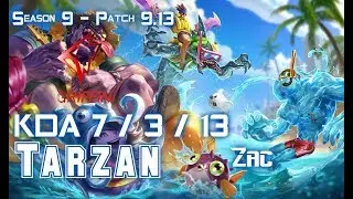 GRF Tarzan ZAC vs KINDRED Jungle - Patch 9.13 KR Ranked
