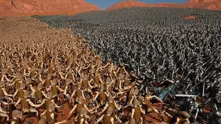 25000 SWORDMEN vs 25000 UNDEAD - Epic Fantasy Battle Simulator
