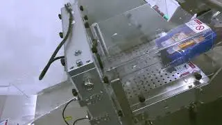 Titled type moveable small flow wrapping machine for soaps testing video