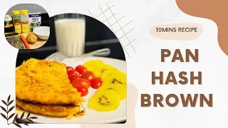 Healthy Hashbrown Recipe|Homemade Pan Hashbrown With Eggs 🥚🥚|Healthy Breakfast Ideas|Potato Recipe