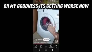 Kelvin reacting to a washer shaking ultra violently 
