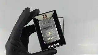 UNBOXING ZIPPO 29388 US ARMY SATIN CHROME
