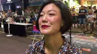 旺角街頭表演-（2017-09-30 19:05）旺角羅文~ 街頭天后小龍女唱 