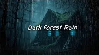🌧 Dark Forest Cabin Rain (No Ads) | Deep Sleep Ambience for Relaxation & Stress Relief