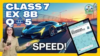 Class 7 Speed Chapter 🔥 Exercise 8B Question 5 | Step-by-Step Easy Solution 🚀