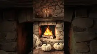 Cozy hut Bedroom with Crackling Fire ambiance. 4k TV screensaver for Relaxing, Sleep, Study, Enjoy