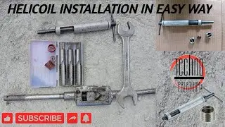 Helicoil installation in easy way at working site | how to install helicoil | @technopalatium8547