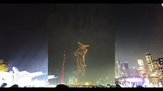 Dubai Drone Show 2025 | Bluewaters Island & Ain Dubai | Johnny Depp 