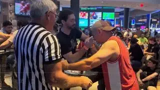 Jonny Sarhanis competes at The New England Arm Wrestling Championships 