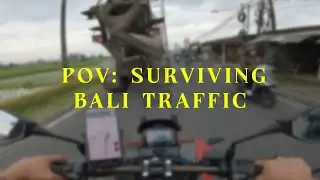 POV: Surviving Bali Traffic on a Motorbike