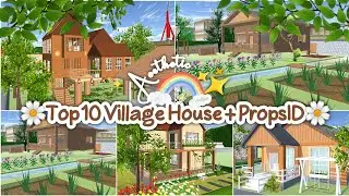 Top 10 Village House + PropsID✨🌼 Aesthetic : Sakura School Simulator
