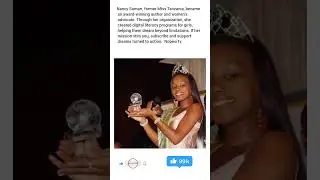 Nancy Sumari, former Miss Tanzania, became an award-winning author and women&rsquo;s advocate. Through her