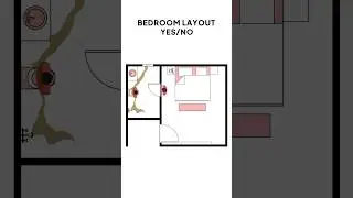 Floor plan mistakes in a bedroom with an attached bathroom are more common than you think! #bathroom