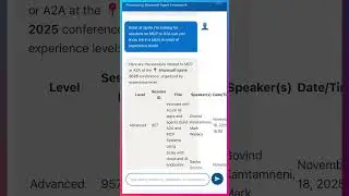 1-Minute Demo: ConferenceHaven Built on Microsoft Agent Framework and MCP for Ignite Live360 ESPC25