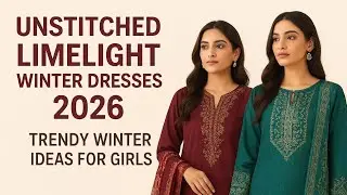 Unstitched Limelight Winter Dresses 2026 | Trendy Winter Ideas for Girls