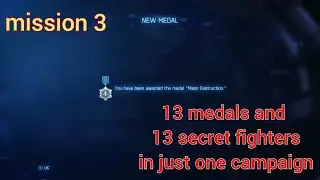 ACE COMBAT&trade; 7,13 medals and 13 secret fighters mission3 World record