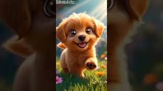 Funny Puppy Falls 🐶😂 | Cute Puppy Nursery Rhyme for Kids | Happy Dog Song