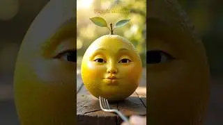 ASMR Eating Fresh Fruits and Vegetable with Fork 🍓🥝  - #fruitfaces #shortvideo #asmr