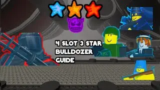 The Battle Bricks | Bulldozer 3 star (4 slots Gachaless) | Roblox