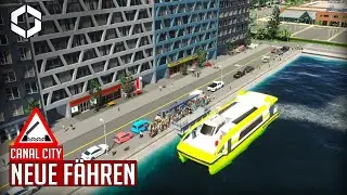 Wir bauen die ersten neuen F&auml;hren zur Insel in Cities Skylines 2 (Bridges & Ports) | Canal City 149