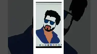 Draw image of Vijay Thalapathy in just 3 line of code || #shorts #python #vijaythalapathy