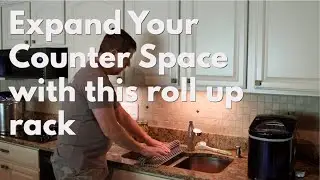 Expand Your Countertop Space with the EMBATHER Roll Up Dish Drying Rack Over The Sink