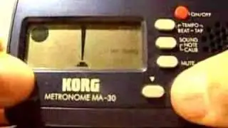 How to use a Korg MA 30 Metronome