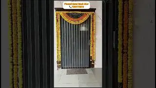 Metal Mesh folding sliding door Windows balconies #hyderabad #viralvideo #homemosquitoscreen