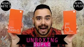 XIAOMI REDMI NOTE 5 OU XIAOMI REDMI 5 PLUS - QUAL O MELHOR? - UNBOXING PORTUGUÊS
