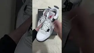 Jordan 4 white cement #fyp #mensfashion #sneakers #streetwear #jordan4s