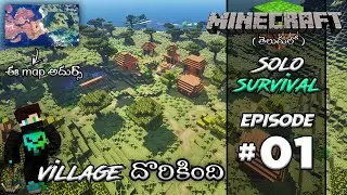 Minecraft: Singleplayer Survival - Episode 1 | The Beginning | Minecraft Telugu | Maddy Telugu Gamer