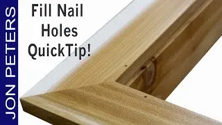 How to fill Nail & Brad holes in stained wood trim - Quick Tip