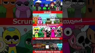 Normal&Horror Sprunki Skibidi Vs Scrunkly Revamped Vs Paw Patrol VS Alphabet Lore | Mix Versions